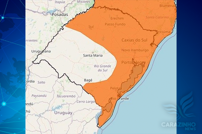 Fim de semana será de chuva na maior parte do RS; para o sábado, Inmet tem  alerta de tempestade na Metade Sul